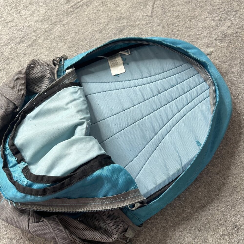 North Face Jester Backpack Blue Gray Unisex School Hiking Laptop - Picture 7 of 16